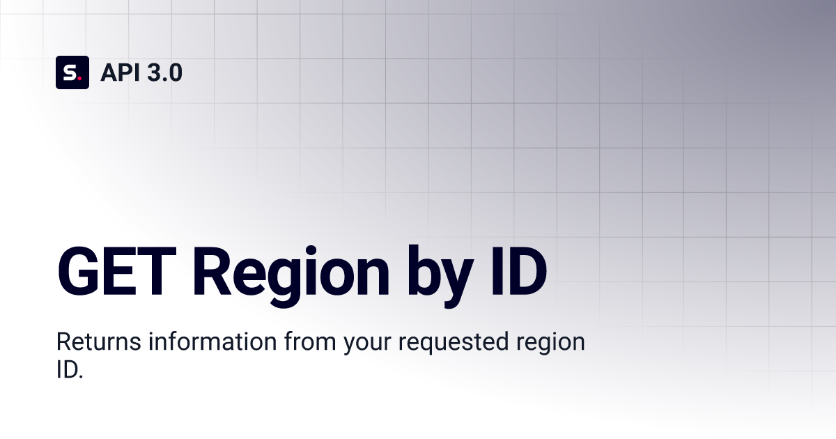 GET Region by ID | API 3.0