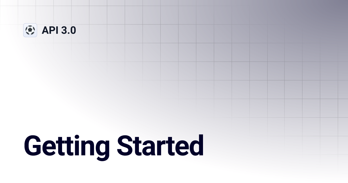 Getting Started | API 3.0