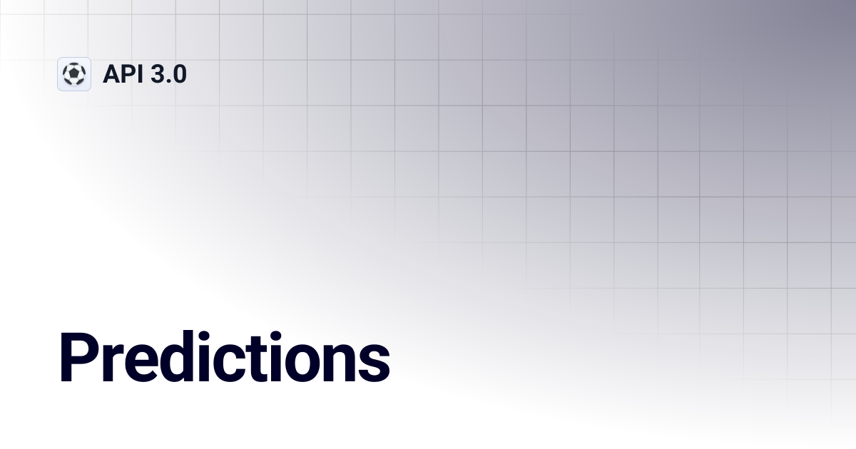 Predictions | API 3.0
